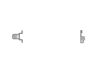 SN 2xxx dual 1U mount left rails