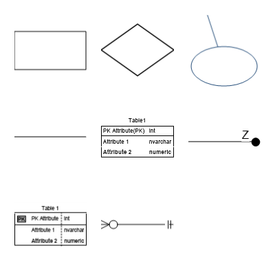 Database Shapes Preview Small