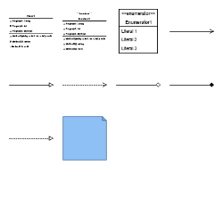 UML Class Diagram Shapes Preview Small
