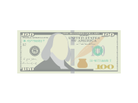 10 0 Dollars Bill Front