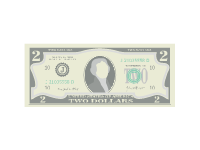 2 Dollaras Bill Front