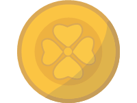 Four Leaf Golden Coin