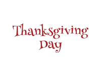 Thanksgiving Day Label