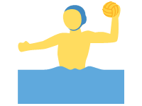 Man Playing Water Polo
