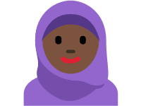 Woman With Headscarf Dark Skin Tone