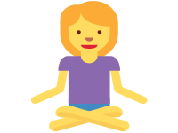 Woman in Lotus Position