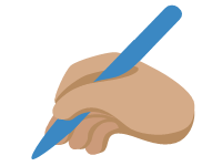 Writing Hand Medium Skin Tone