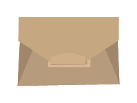 Leather Envelope Handbag