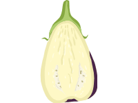 Eggplant Sliced