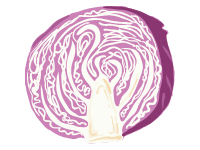 Red Cabbage Slice