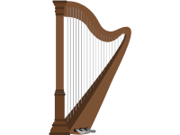 Lever harp