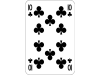1 0 of Clubs