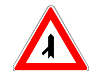 Crossroad with Sharp Side Road On Left Side