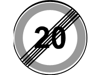 End of Speed Limit 20