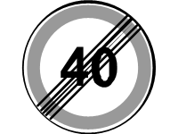 End of Speed Limit 40