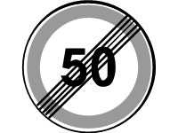 End of Speed Limit 50