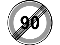 End of Speed Limit 90