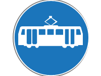 Mandatory Lane for Trams