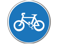 Mandatory Path for Cyclists