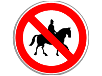 No Horse Riding