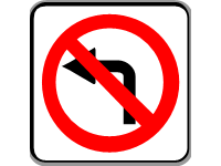 No Left Turn for Vehicular Traffic