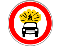 No Vehicles Carrying Explosives
