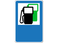Petrol Station with Unleaded Petrol