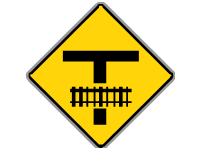 Railway Level Crossing on Road