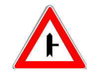 Side Road Junction on The Right