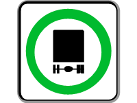 Truck Permitted Sign
