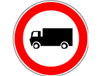 Trucks Prohibited