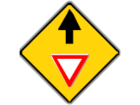 Warning Stop and Give Way