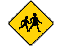 Warning for Children Yellow