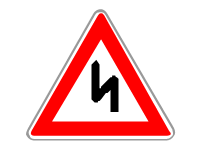 Warning for a Double Curve First Left Then Right