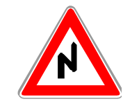 Warning for a Double Curve First Right Then Left