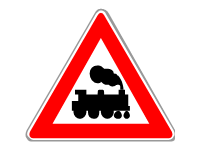Warning for a Railroad Crossing without Barriers