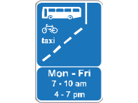 With Flow Cycle and Bus Lane Ahead