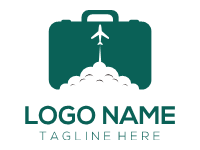 Travel Bag And Plane