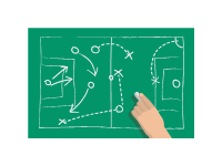 Chalkboard Football Taktik