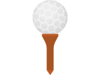 Golf Ball with Stick