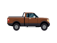 Brown Pickup Truck