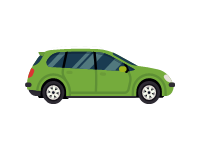 Green Touring Car