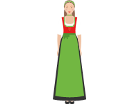 Traditional Austrian Female Costume