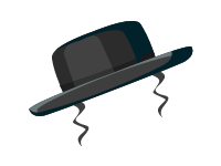 Rabbi Hat with Sidelocks