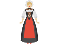 Traditional Swiss Female Costume