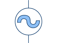 Ac Source Shape Fundamental Items Electrical Shapes | MyDraw