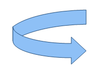 Curved Right Arrow