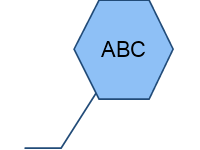Hexagon with Bendable Pointer