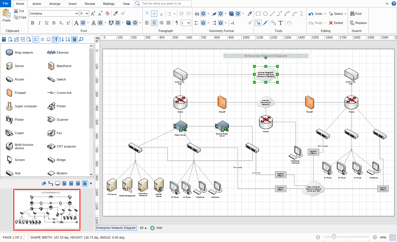 My Draw Network Diagram Software