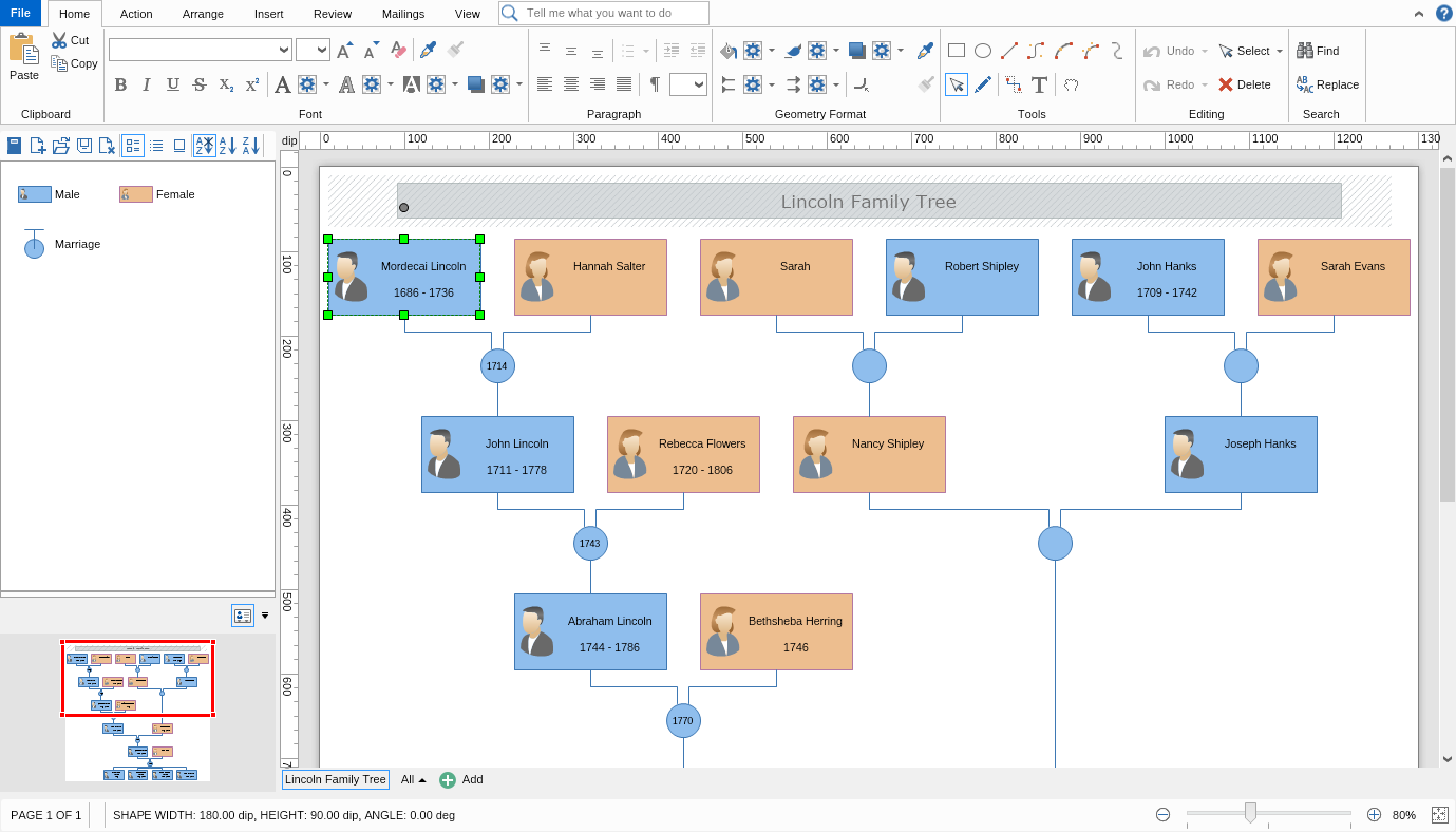 My Draw Family Tree Diagram Software